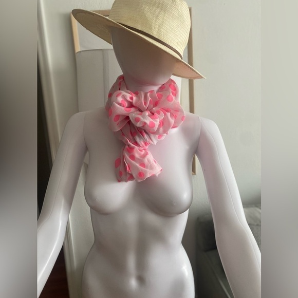 Chinese Laundry Pink Dots Infinity Scarf - Picture 10 of 11